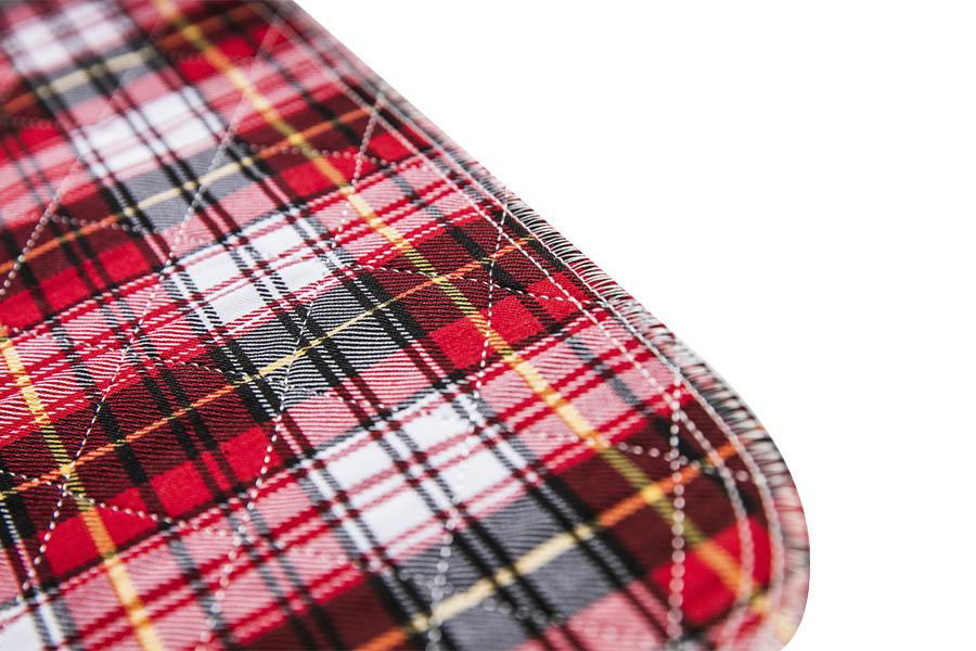 Polyester Cotton Cloth Printing Plaid weave fabric Incontinence Pad
